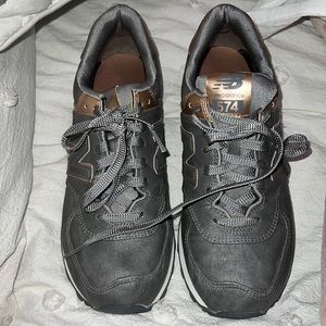 NEW BALANCE 574 Precious Metals Gray Rose Gold Metallic Size 8.5